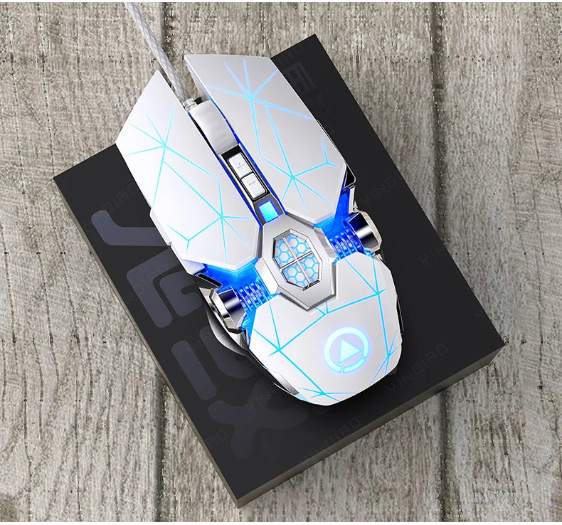 Futuristic gaming mouse RGB