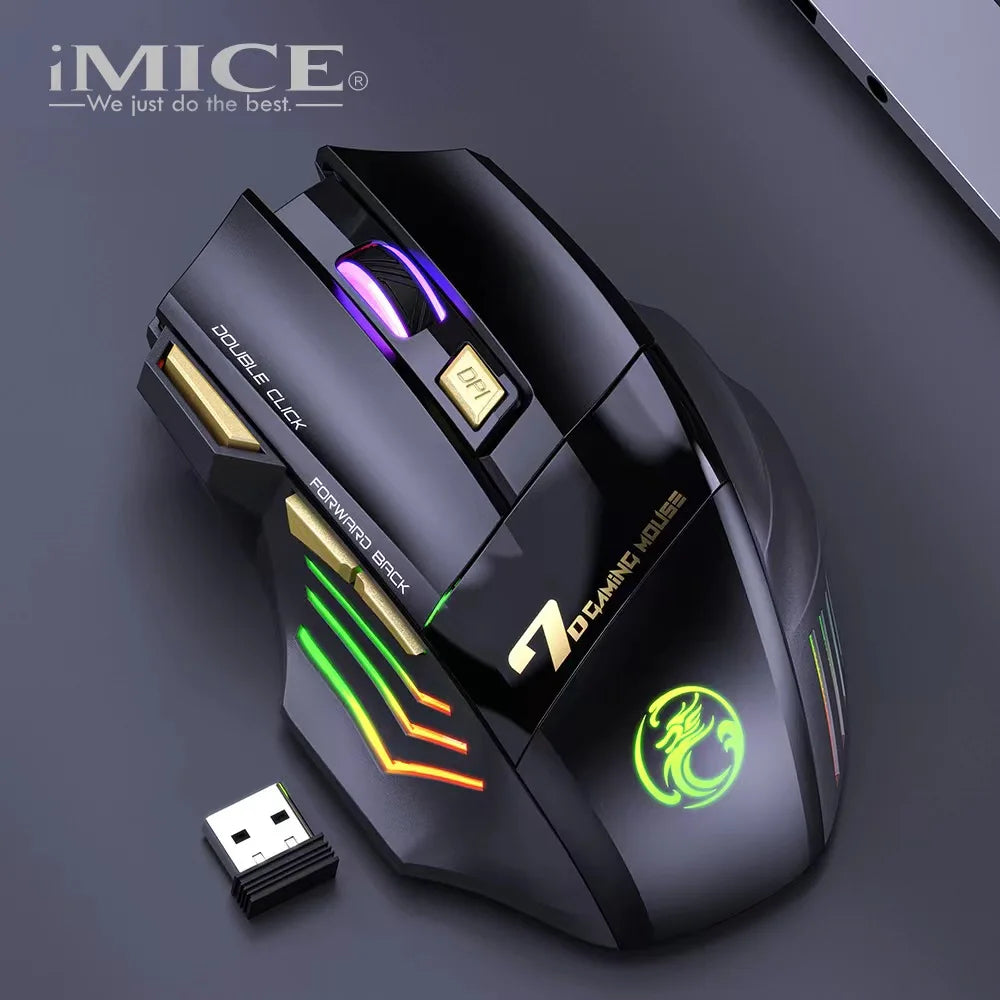 Gaming Mouse Wi-fi Bluetooth RGB