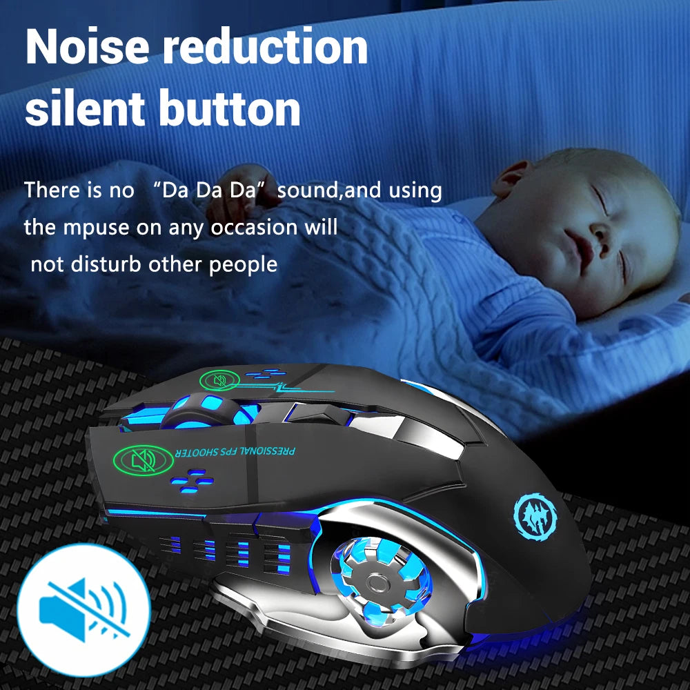 Gaming Mouse Wi-Fi Bluetooth RGB