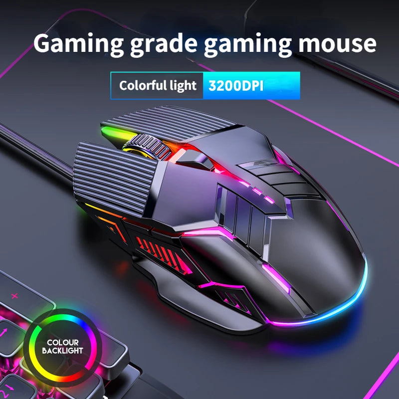Gaming Mouse Wi-Fi Bluetooth RGB