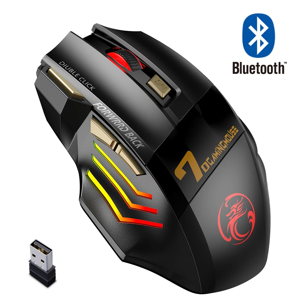 Gaming Mouse Wi-fi Bluetooth RGB