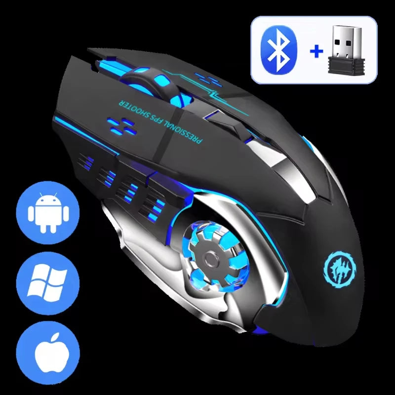 Gaming Mouse Wi-Fi Bluetooth RGB