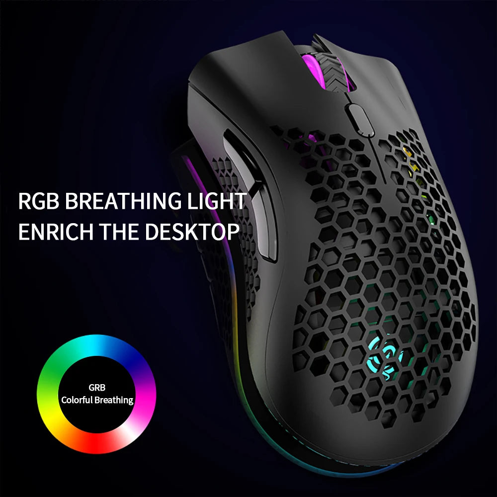 Gaming Mouse Wi-Fi Bluetooth RGB