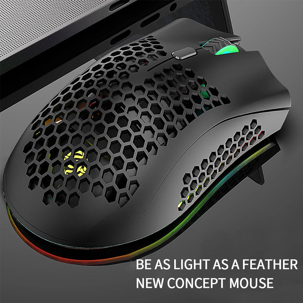 Gaming Mouse Wi-Fi Bluetooth RGB