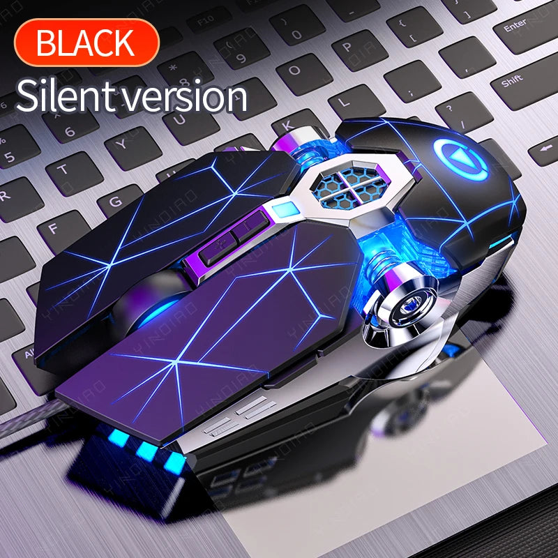 Futuristic gaming mouse RGB