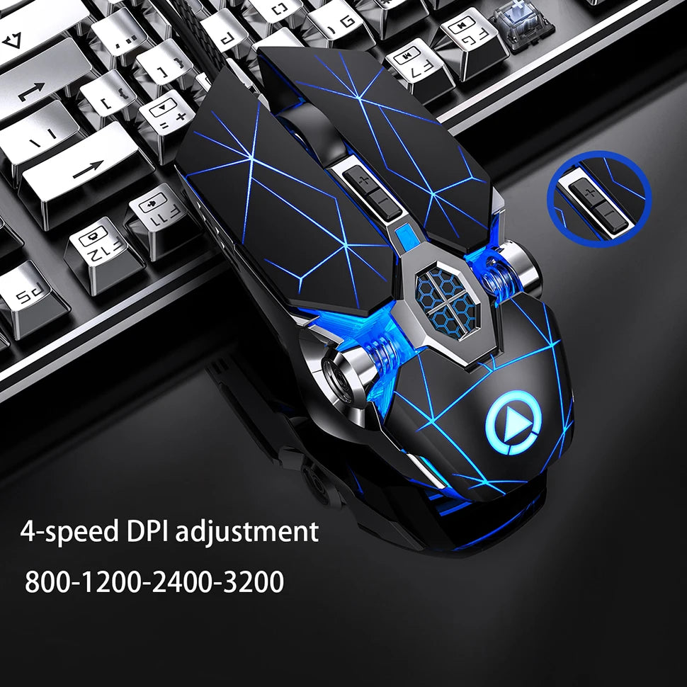 Futuristic gaming mouse RGB