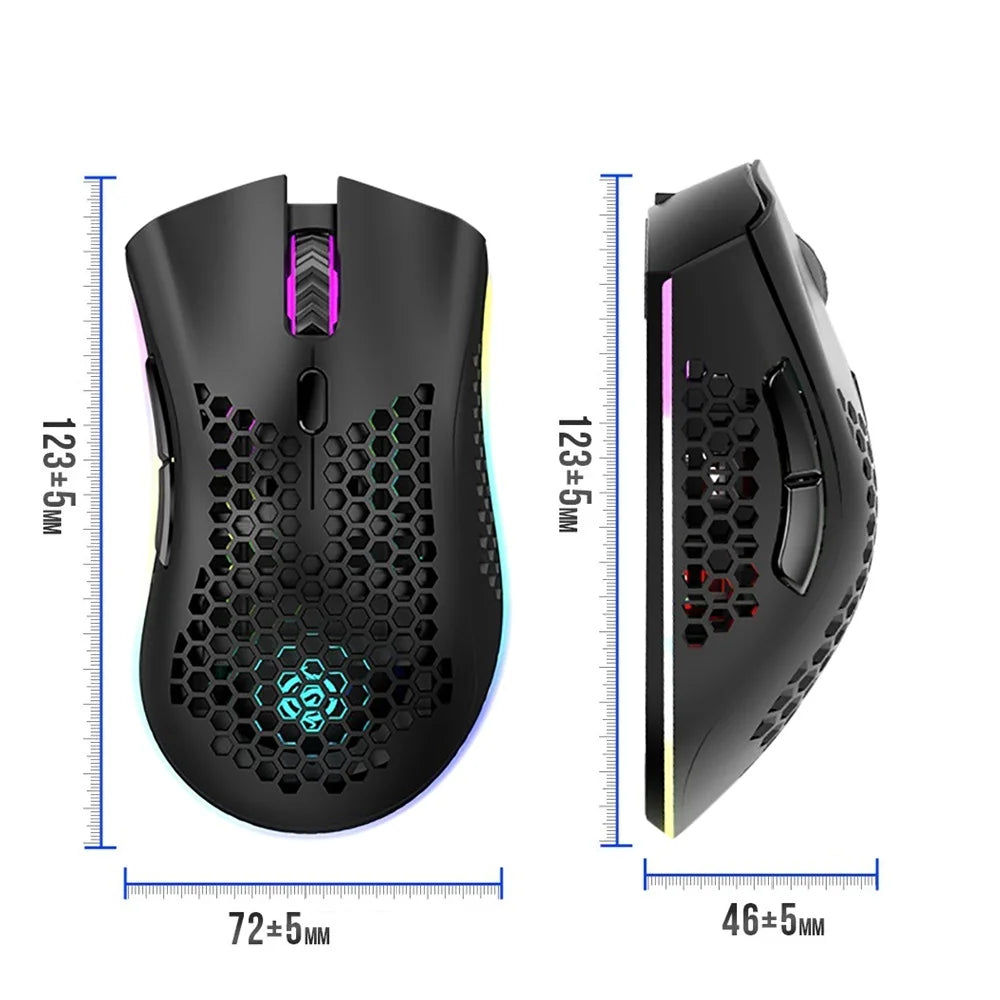 Gaming Mouse Wi-Fi Bluetooth RGB