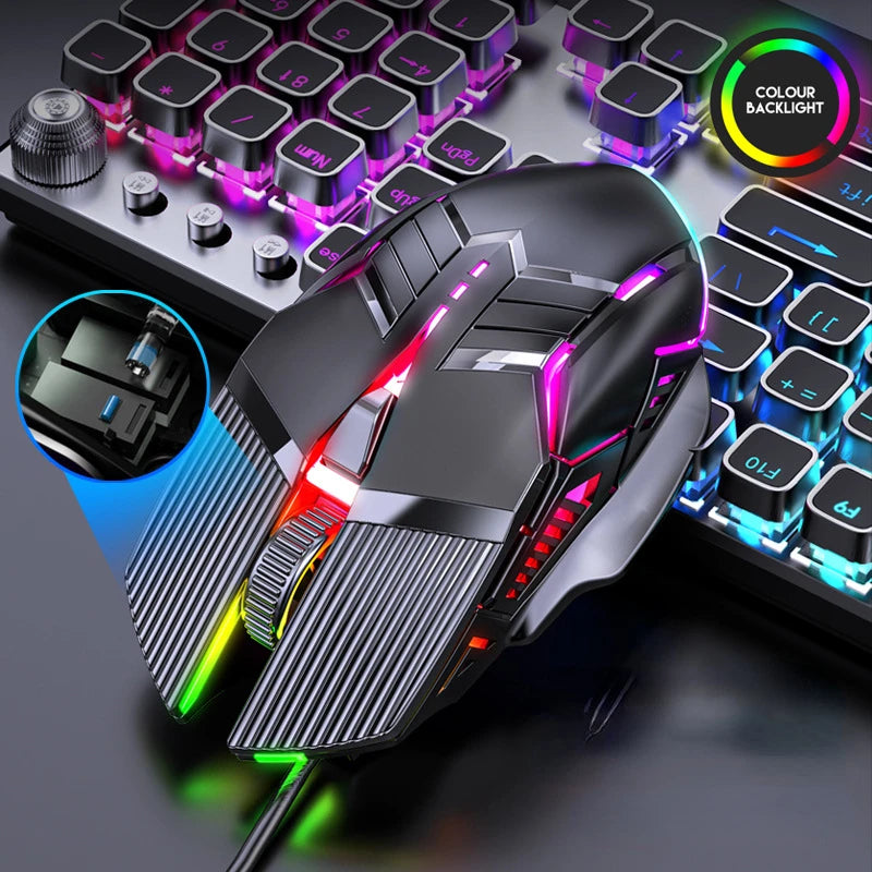 Gaming Mouse Wi-Fi Bluetooth RGB